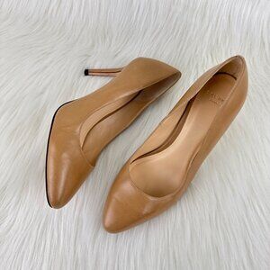 Cole Haan Grand.OS Leather Pumps 6.5B Tan Stiletto Heels 3.5” D42113
